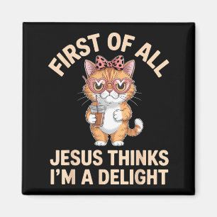 Allereerst Denkt Jezus Dat Ik Een Genot Ben Kunstw Magneet