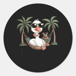 Allereerst Denkt Jezus Dat Ik Een Lekkere Gans Ben Ronde Sticker