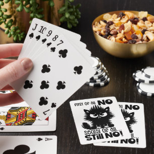 Allereerst, Geen Grappig Kattenliefhebber Cadeau Pokerkaarten