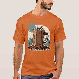 Allereerst koffie Bij voorkeur in het bos cadeau T-shirt