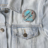 "Allergic to reality" design pin/ Ronde Button 5,7 Cm (In situ)