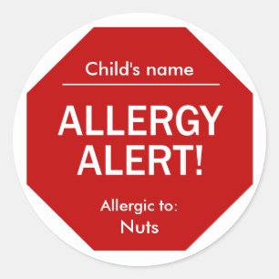 Allergie-alert stickers