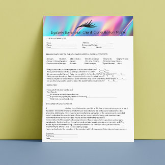 Allergie Patch Test Wimper Verlenging Holograaf Briefhoofd