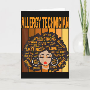 Allergie technicus Mooie Black History Month Bl Kaart