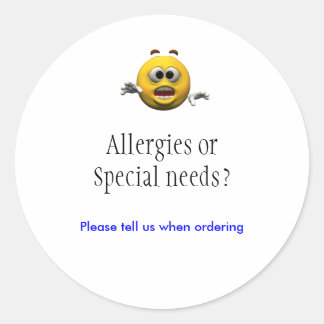 Allergieën sticker