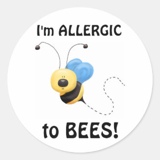 Allergique aux abeilles ensemble de 20 Stickers