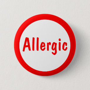 Allergisch Ronde Button 5,7 Cm