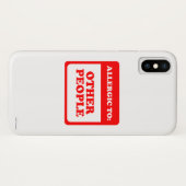 Allergisch voor andere mensen Case-Mate iPhone case (Achterkant (horizontaal))