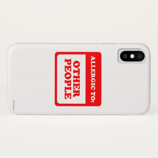 Allergisch voor andere mensen Case-Mate iPhone case (Achterkant (horizontaal))