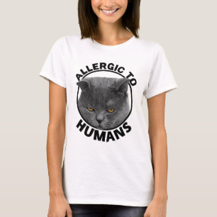Allergisch voor de kattenlever t-shirt