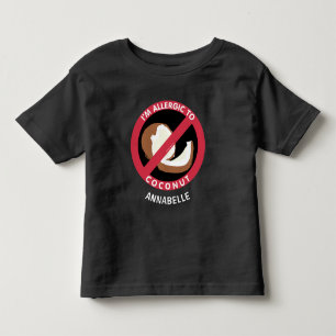 Allergisch voor Kinder kokosallergie Gepersonalise Shirts
