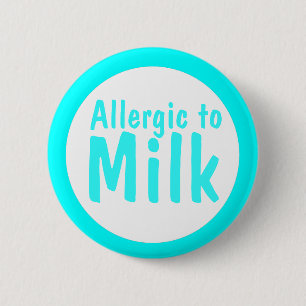 Allergisch voor melk ronde button 5,7 cm