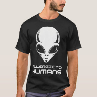 Allergisch Voor Mensen Alien Introvert Buitenaards T-shirt