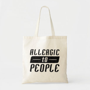 Allergisch voor mensen tote bag