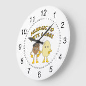 Allergisch voor noten en eieren grote klok (Hoek)