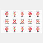 Allergisch voor noten labels (Vel)