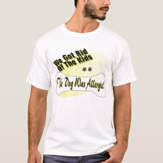 Allergische hond t-shirt