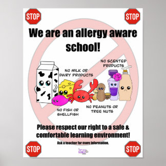 Allergy Aware School Poster