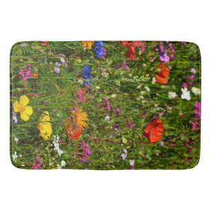 Allerlei mooie bloemen badmat