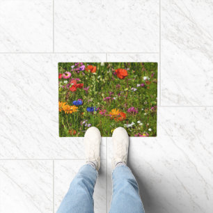 Allerlei mooie bloemen deurmat
