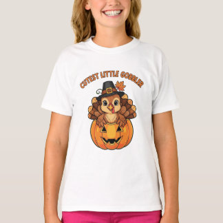 Allerleukste Kleine Gobbler Thanksgiving Shirt  Al