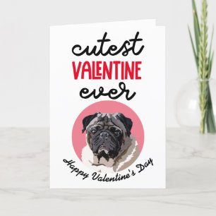 Allerliefste Valentijn ooit ..kaart van je Pug Feestdagen Kaart