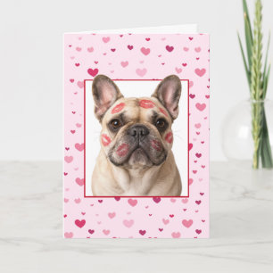Allerzoetste Dag Franse Bulldog met Kusjes Kaart