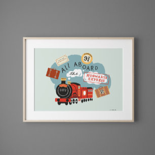 Alles aan boord van de Hogwarts Express Poster