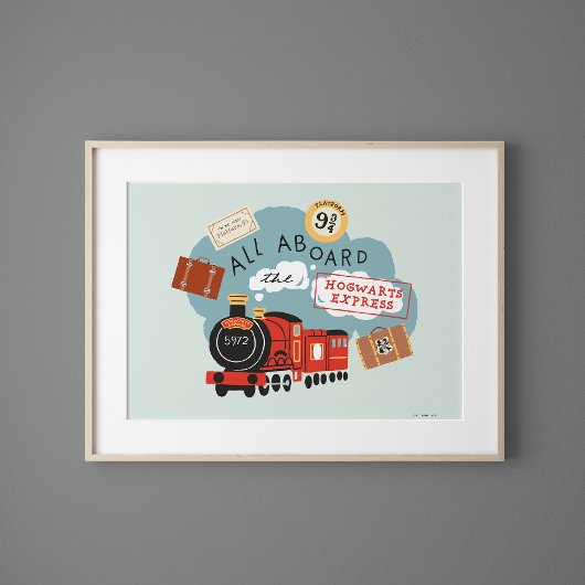 Alles aan boord van de Hogwarts Express Poster