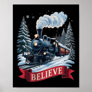 Alles aan boord van de Polar Express Christmas Nor Poster