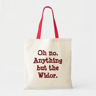 "Alles behalve de Widor"-boodschappentas Tote Bag
