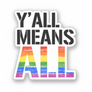 Alles betekent alles sticker