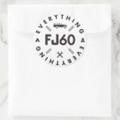 Alles FJ60 Sticker (Tas)
