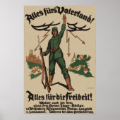 Alles fürs Vaterland ! Affiche WW1 (Devant)