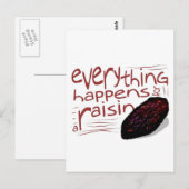 Alles gebeurt voor een RAISIN Briefkaart (Voorkant / Achterkant)