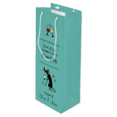 Alles gebeurt voor een Riesling Wine Pun Wijn Cadeautas (Voorkant Gekanteld)