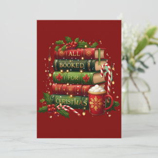 Alles geboekt voor Kerstmis Feestdagenkaart