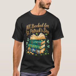 Alles geboekt voor St Patrick's Day Book Lover Gif T-shirt