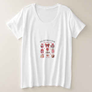 Alles gereserveerd voor Valentijnsdag illustratie Grote Maat T-shirt