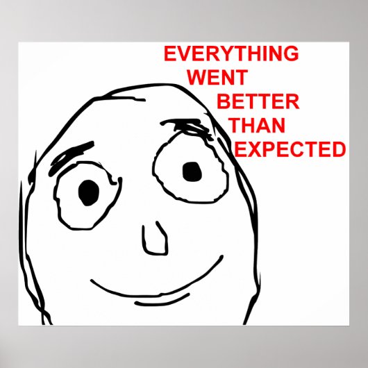 Alles ging beter dan verwacht poster (Voorkant)