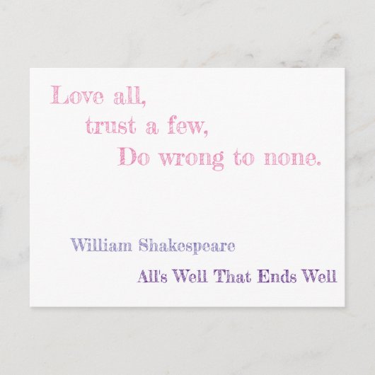 Alles goed dat goed eindigt briefkaart (Voorkant)