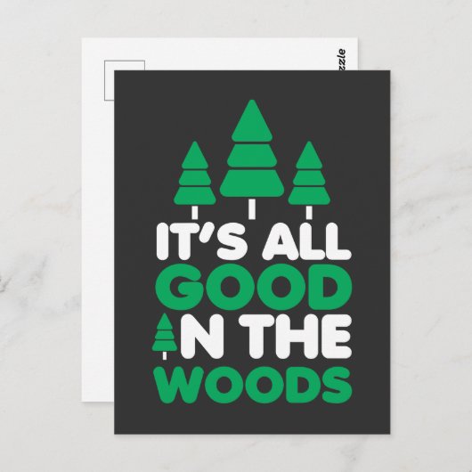 Alles goed in de Bossen - Road Trip Camping Briefkaart (Voorkant / Achterkant)