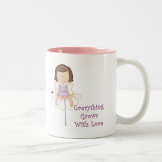Alles groeit met Liefdeselfje Tweekleurige Koffiemok