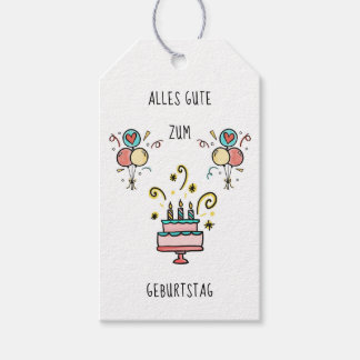 Alles Gute zum Geburtstag Cadeaulabel
