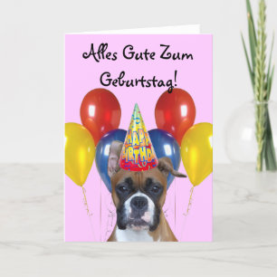 Alles Gute Zum Geburtstag! De Kaart van de Bokser