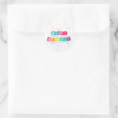 Alles Gute zum Geburtstag Ronde Sticker (Tas)