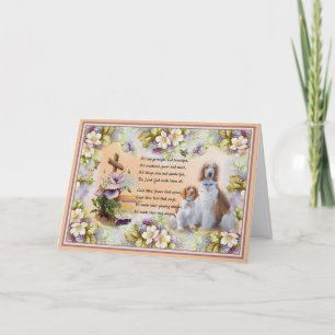 Alles helder en mooi honden wenskaart kaart