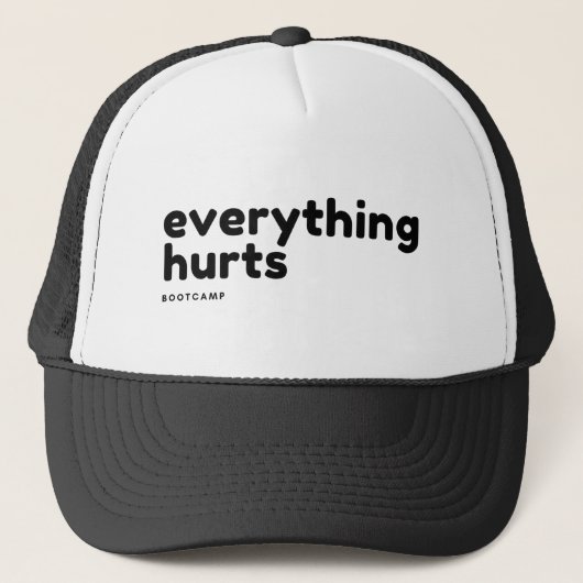 Alles Hurts Boot Camp Trucker Hat Pet (Voorkant)