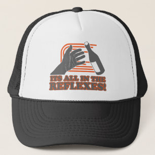 Alles in de reflexen trucker pet