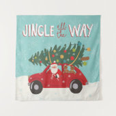 Alles in de weg | Santa Car Wandkleed (Voorkant (horizontaal))